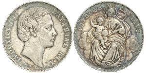 1 Thaler Regno di Baviera (1806 - 1918) Argento Ludovico II di Baviera(1845 – 1886)