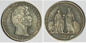 1 Thaler Regno di Baviera (1806 - 1918) Argento Ludovico I di Baviera (re)(1786 – 1868)