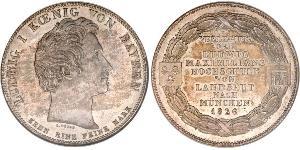1 Thaler Regno di Baviera (1806 - 1918) Argento Ludovico I di Baviera (re)(1786 – 1868)