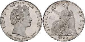 1 Thaler Regno di Baviera (1806 - 1918) Argento Ludovico I di Baviera (re)(1786 – 1868)