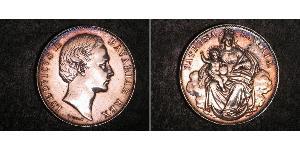 1 Thaler Regno di Baviera (1806 - 1918) Argento Ludovico II di Baviera(1845 – 1886)