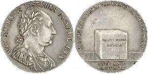 1 Thaler Regno di Baviera (1806 - 1918) Argento Massimiliano I Giuseppe di Baviera (1756 - 1825)