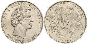 1 Thaler Regno di Baviera (1806 - 1918) Argento Ludovico I di Baviera (re)(1786 – 1868)