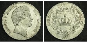 1 Thaler Regno di Baviera (1806 - 1918) Argento Ludovico I di Baviera (re)(1786 – 1868)