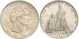 1 Thaler Regno di Baviera (1806 - 1918) Argento Ludovico I di Baviera (re)(1786 – 1868)