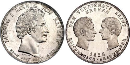 1 Thaler Regno di Baviera (1806 - 1918) Argento 