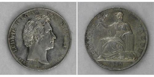 1 Thaler Regno di Baviera (1806 - 1918) Argento Ludovico I di Baviera (re)(1786 – 1868)