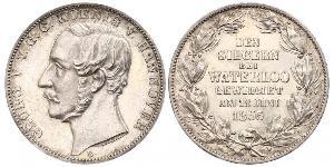 1 Thaler Regno di Hannover (1814 - 1866) Argento Giorgio V di Hannover (1819 - 1878)