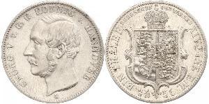 1 Thaler Regno di Hannover (1814 - 1866) Argento Giorgio V di Hannover (1819 - 1878)