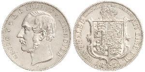 1 Thaler Regno di Hannover (1814 - 1866) Argento Giorgio V di Hannover (1819 - 1878)