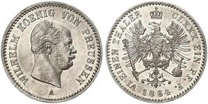 1 Thaler Regno di Prussia (1701-1918) Argento Wilhelm I, German Emperor (1797-1888)