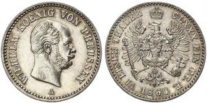 1 Thaler Regno di Prussia (1701-1918) Argento Wilhelm I, German Emperor (1797-1888)