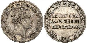 1 Thaler Regno di Prussia (1701-1918) Argento Federico Guglielmo IV di Prussia (1795 - 1861)