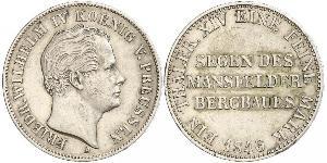 1 Thaler Regno di Prussia (1701-1918) Argento Federico Guglielmo IV di Prussia (1795 - 1861)