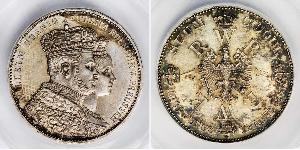 1 Thaler Regno di Prussia (1701-1918) Argento Wilhelm I, German Emperor (1797-1888)