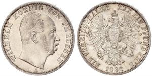 1 Thaler Regno di Prussia (1701-1918) Argento Wilhelm I, German Emperor (1797-1888)