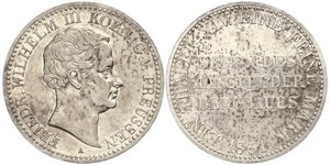 1 Thaler Regno di Prussia (1701-1918) Argento Federico Guglielmo III di Prussia  (1770 -1840)