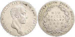 1 Thaler Regno di Prussia (1701-1918) Argento Federico Guglielmo III di Prussia  (1770 -1840)