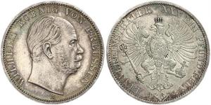 1 Thaler Regno di Prussia (1701-1918) Argento Wilhelm I, German Emperor (1797-1888)