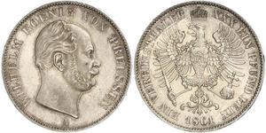 1 Thaler Regno di Prussia (1701-1918) Argento Wilhelm I, German Emperor (1797-1888)