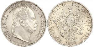 1 Thaler Regno di Prussia (1701-1918) Argento Wilhelm I, German Emperor (1797-1888)