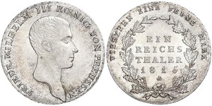 1 Thaler Regno di Prussia (1701-1918) Argento Federico Guglielmo III di Prussia  (1770 -1840)