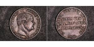 1 Thaler Regno di Prussia (1701-1918) Argento Federico Guglielmo IV di Prussia (1795 - 1861)