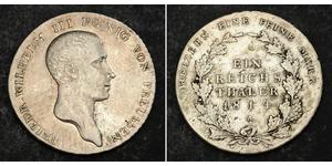 1 Thaler Regno di Prussia (1701-1918) Argento Federico Guglielmo III di Prussia  (1770 -1840)