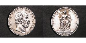 1 Thaler Regno di Prussia (1701-1918) Argento Wilhelm I, German Emperor (1797-1888)