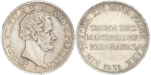 1 Thaler Regno di Prussia (1701-1918) Argento Federico Guglielmo III di Prussia  (1770 -1840)