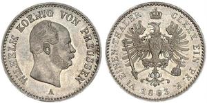 1 Thaler Regno di Prussia (1701-1918) Argento Wilhelm I, German Emperor (1797-1888)