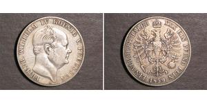 1 Thaler Regno di Prussia (1701-1918) Argento Federico Guglielmo IV di Prussia (1795 - 1861)