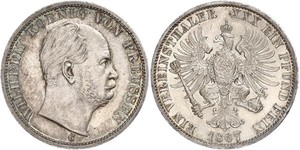 1 Thaler Regno di Prussia (1701-1918) Argento Wilhelm I, German Emperor (1797-1888)