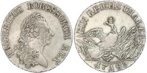 1 Thaler Regno di Prussia (1701-1918) Argento Federico II di Prussia (1712 – 1786)