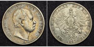 1 Thaler Regno di Prussia (1701-1918) Argento Wilhelm I, German Emperor (1797-1888)