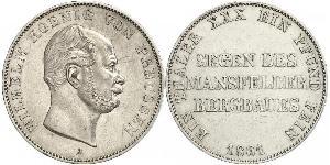 1 Thaler Regno di Prussia (1701-1918) Argento Wilhelm I, German Emperor (1797-1888)