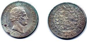 1 Thaler Regno di Prussia (1701-1918) Argento 