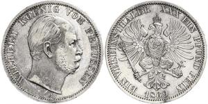 1 Thaler Regno di Prussia (1701-1918) Argento Wilhelm I, German Emperor (1797-1888)