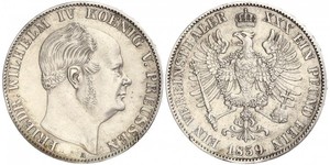 1 Thaler Regno di Prussia (1701-1918) Argento Federico Guglielmo IV di Prussia (1795 - 1861)