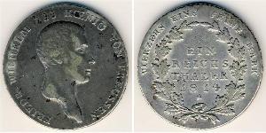 1 Thaler Regno di Prussia (1701-1918) Argento 