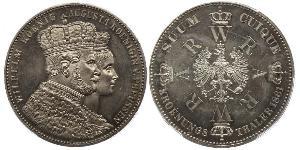 1 Thaler Regno di Prussia (1701-1918) Argento Wilhelm I, German Emperor (1797-1888)