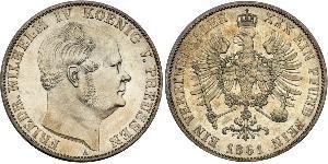 1 Thaler Regno di Prussia (1701-1918) Argento Federico Guglielmo IV di Prussia (1795 - 1861)