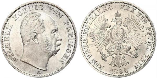 1 Thaler Regno di Prussia (1701-1918) Argento Wilhelm I, German Emperor (1797-1888)