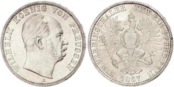 1 Thaler Regno di Prussia (1701-1918) Argento Wilhelm I, German Emperor (1797-1888)
