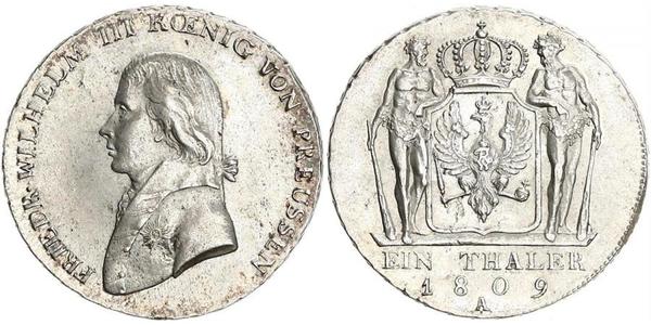 1 Thaler Regno di Prussia (1701-1918) Argento Federico Guglielmo III di Prussia  (1770 -1840)