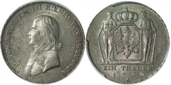 1 Thaler Regno di Prussia (1701-1918) Argento Federico Guglielmo III di Prussia  (1770 -1840)