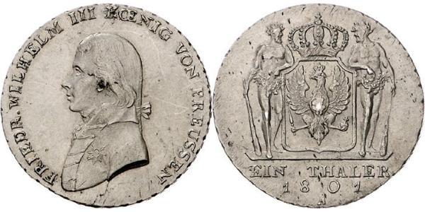 1 Thaler Regno di Prussia (1701-1918) Argento Federico Guglielmo III di Prussia  (1770 -1840)