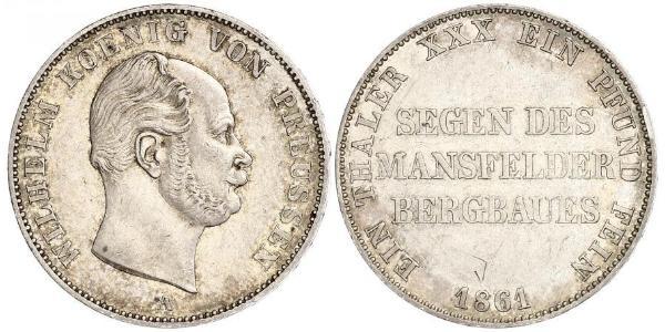 1 Thaler Regno di Prussia (1701-1918) Argento Wilhelm I, German Emperor (1797-1888)