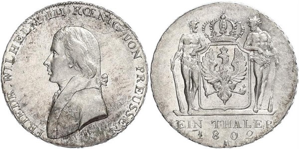 1 Thaler Regno di Prussia (1701-1918) Argento Federico Guglielmo III di Prussia  (1770 -1840)