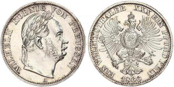 1 Thaler Regno di Prussia (1701-1918) Argento Wilhelm I, German Emperor (1797-1888)